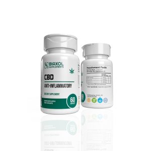 CBD (60 capsules) Biaxol Supplements emballage du médicament