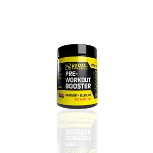 Pre-Workout Booster Powder 420 g Biaxol Supplements emballage du médicament