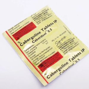 Caberdost (Cabergolin) 0.5 mg HAB Pharmaceuticals emballage du médicament
