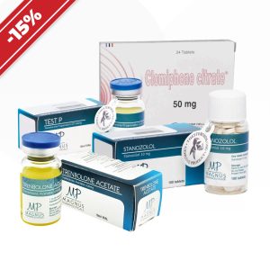 Un cours minceur : un expérimenté. Propionate de testostérone + acétate de trenbolone + stanozolol emballage du médicament