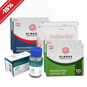 Evolution de la force : Expérimentée [IV]. Propionate de testostérone + acétate de trenbolone + fluoxymestérone emballage du médicament