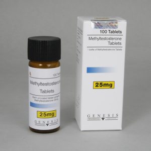 Comprimés de méthyltestostérone 25 mg (100 comprimés) emballage du médicament
