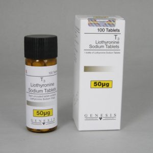 T3 Liothyronine (100com) emballage du médicament