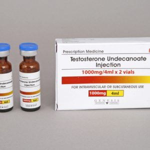 Injection d’undécanoate de testostérone 500mg/amp (2 ampères) emballage du médicament