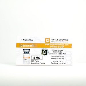 Ipamorelin 5 mg Peptide Sciences emballage du médicament
