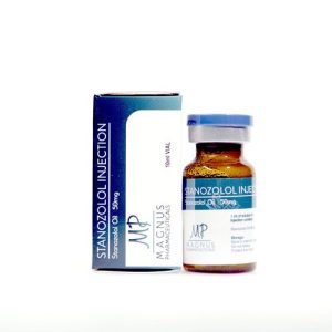 Stanozolol injection 10 ml Oil Magnus Pharmaceuticals emballage du médicament