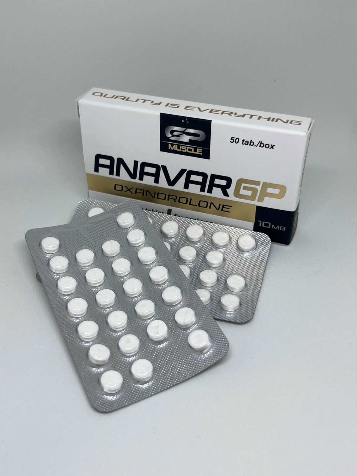 Oxandrolone 10 mg GP Muscle emballage du médicament