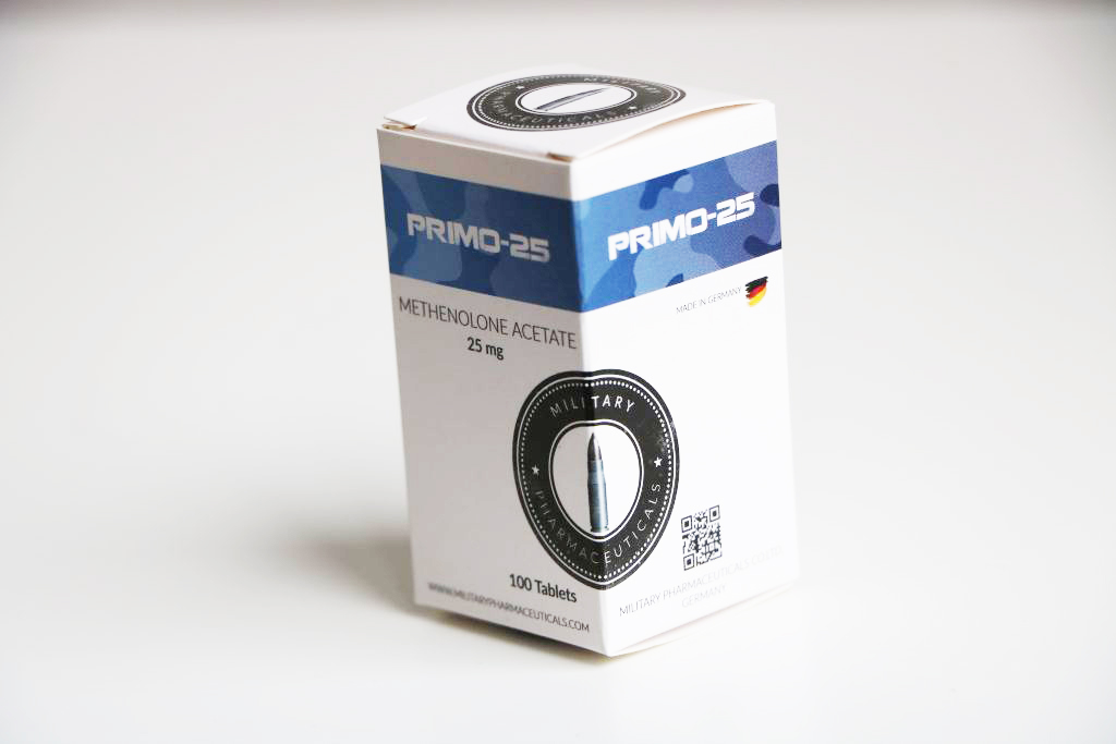 Primo 25 mg Military Pharma emballage du médicament