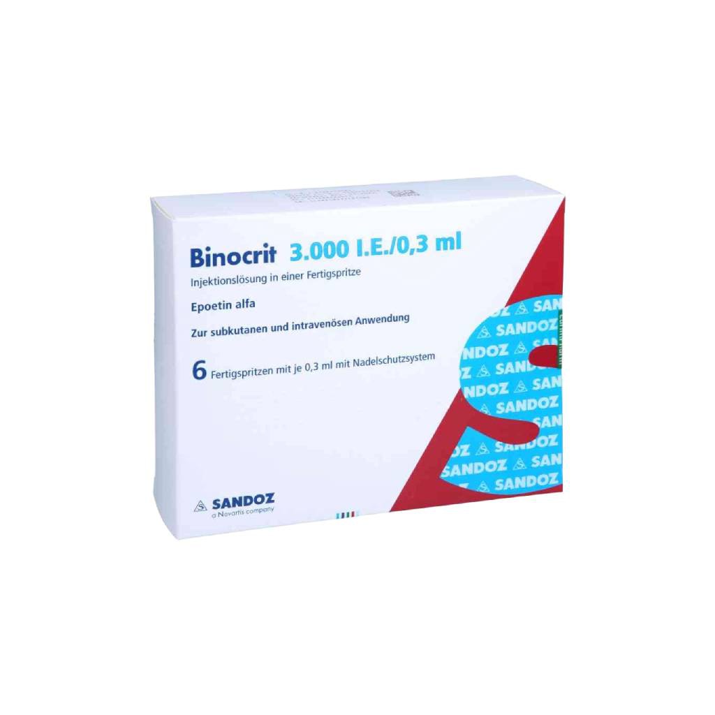 Epo Binocrit 3000 IU Sandoz emballage du médicament